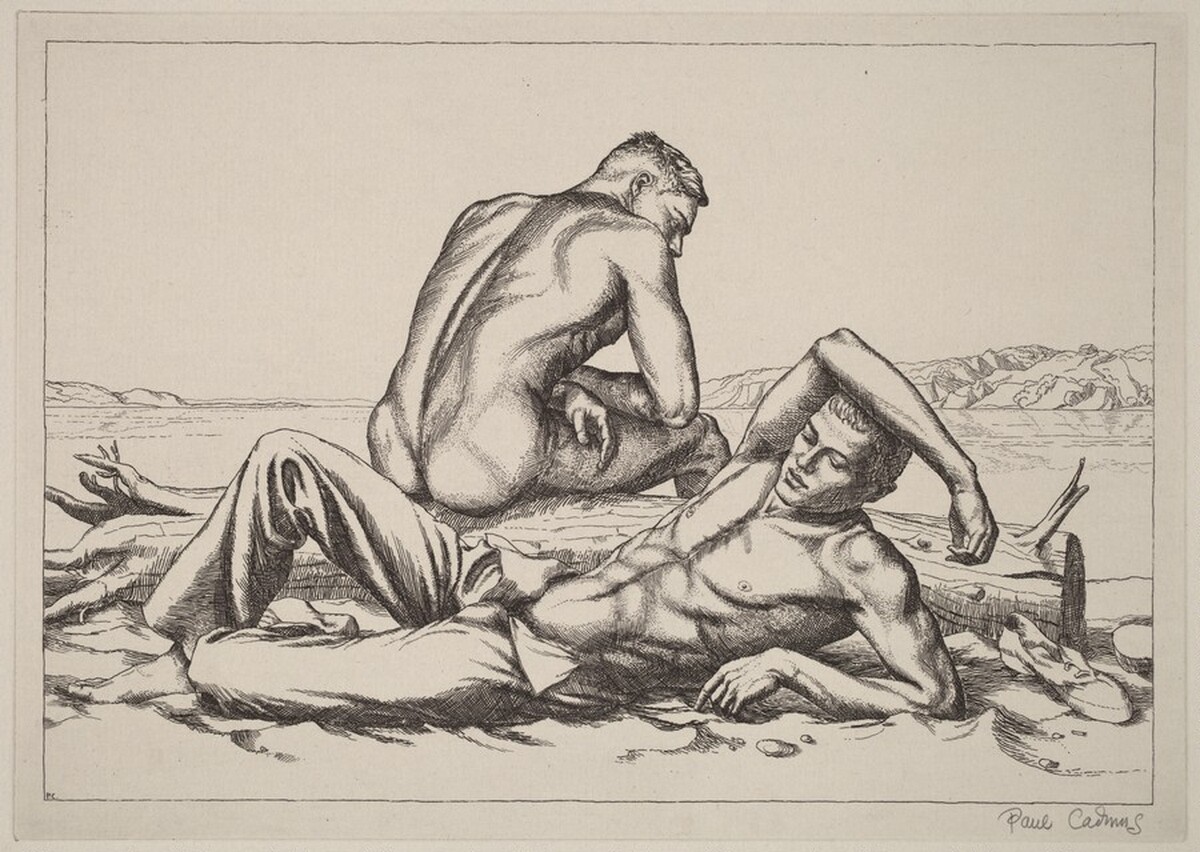 Two Boys on a Beach #2