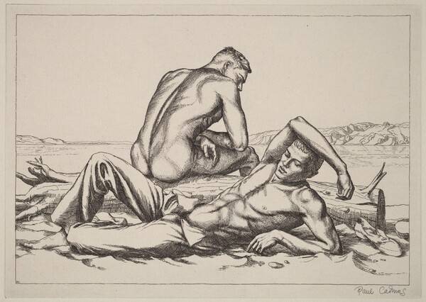 Two Boys on a Beach #2