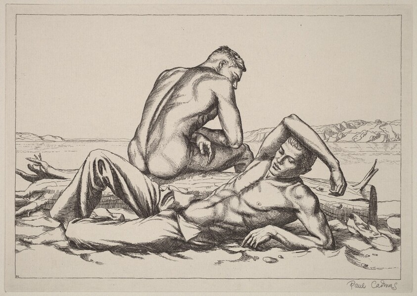 Two Boys on a Beach #2