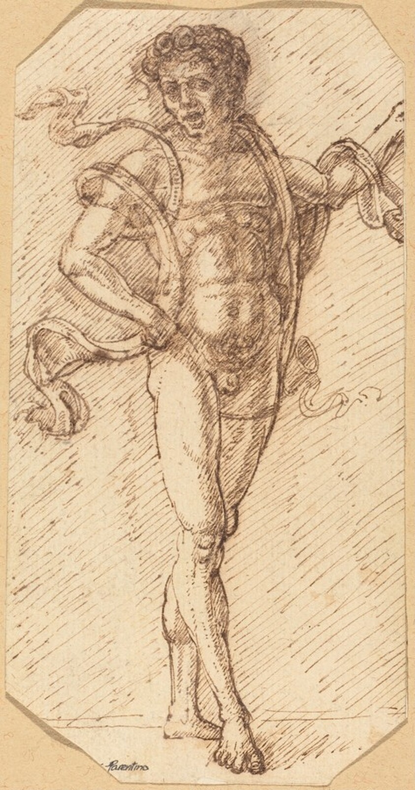 A Standing Male Nude (Parentino Imitation)