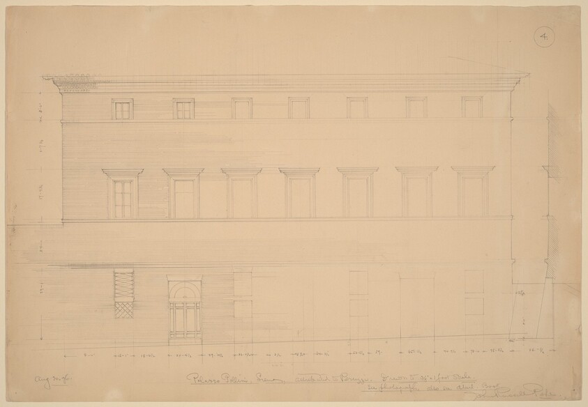 Palazzo Pollini, Siena, Attributed to Peruzzi