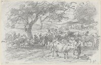 Herdsmen and Cattle, Eugène Boudin, 1877