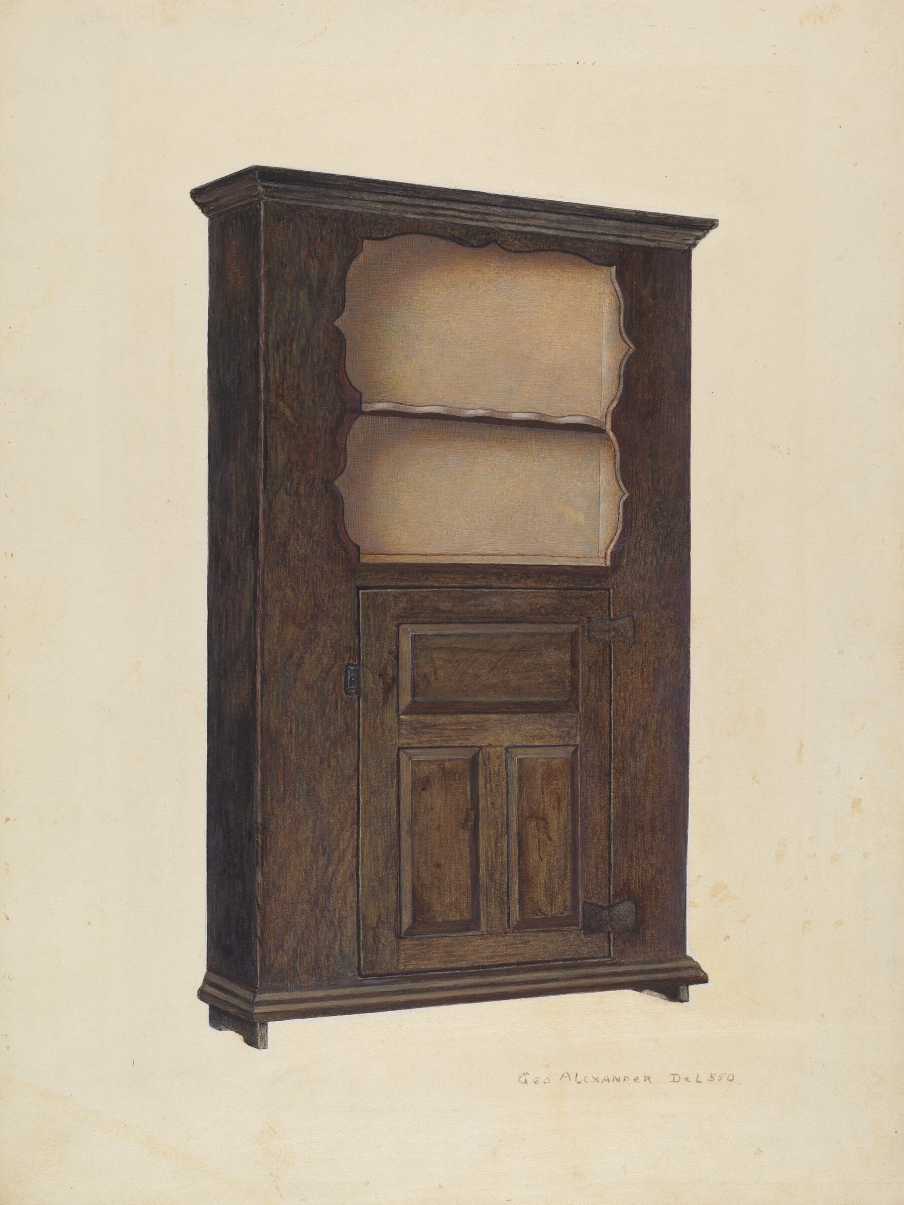 Corner Cupboard, George H. Alexander, c. 1942