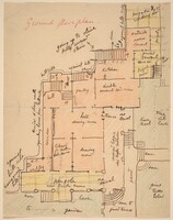 Ground Floor Plan for Torre Quatro Venti, Elihu Vedder, c. 1905