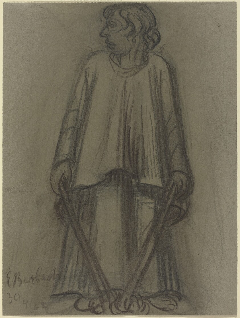 Standing Figure with Extinguished Torches