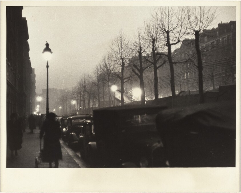 Street at night, Paris