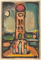 Paysage a la Tour, Georges Rouault, 1936/1938