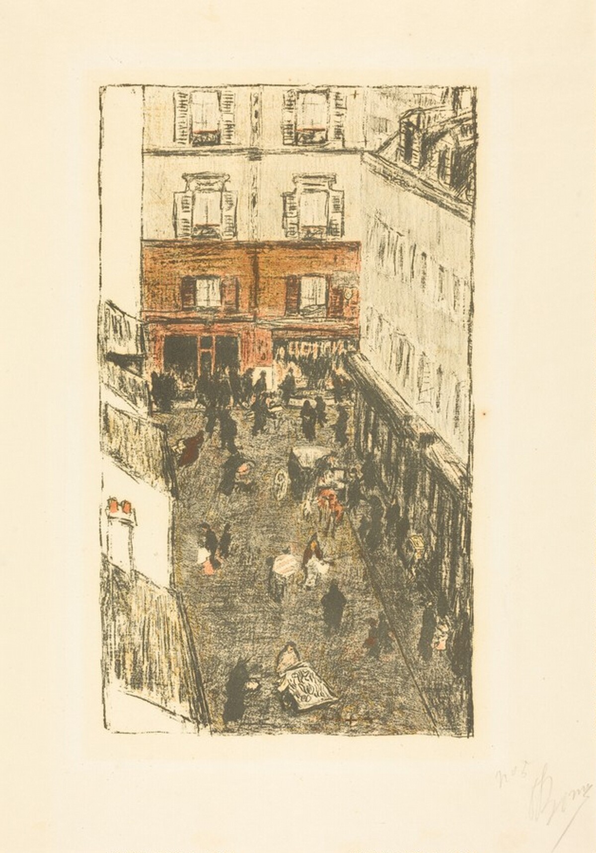 Street Corner Seen from Above