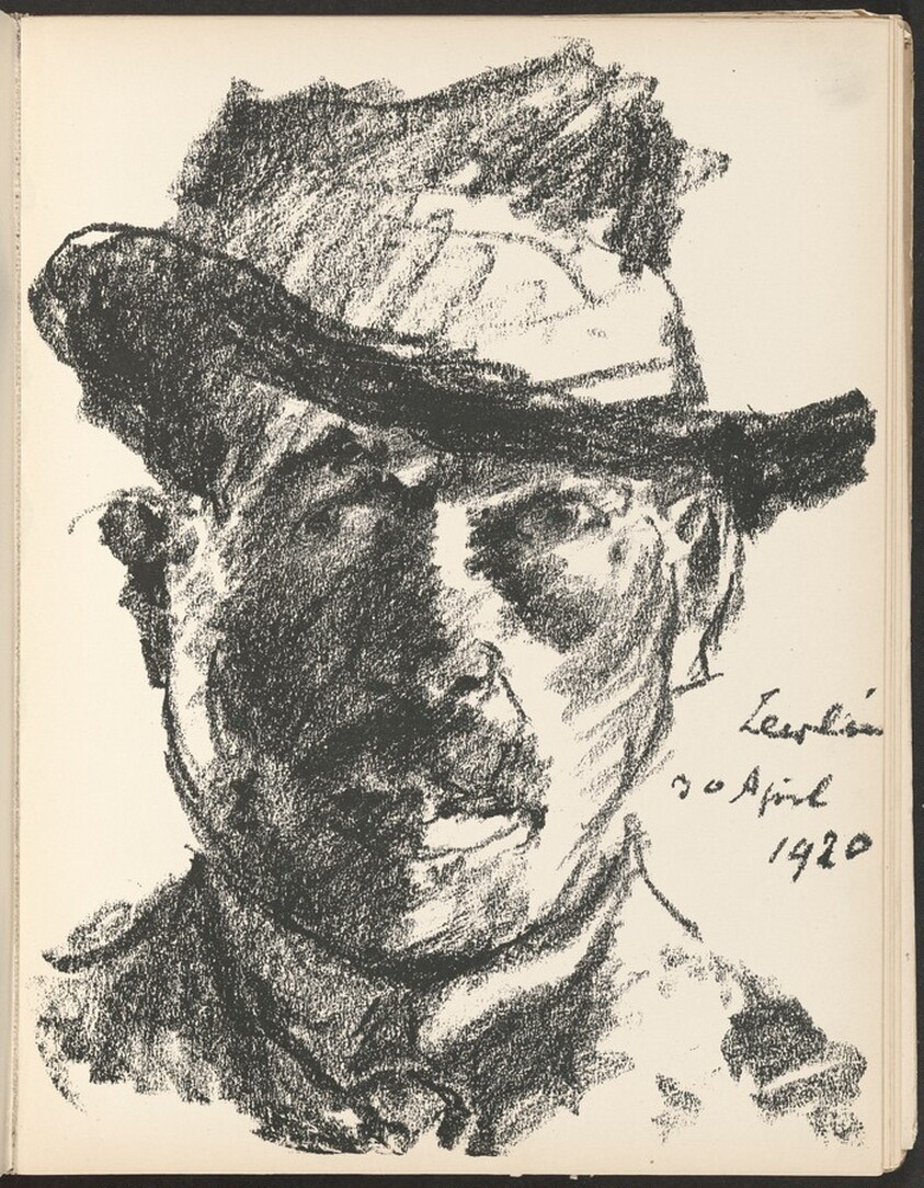 Selbstbildnis (Self-Portrait) from Deutsche Graphiker der Gegenwart (German Printmakers of Our Time)