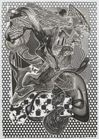 Riallaro (Black and White), Frank Stella, 1995