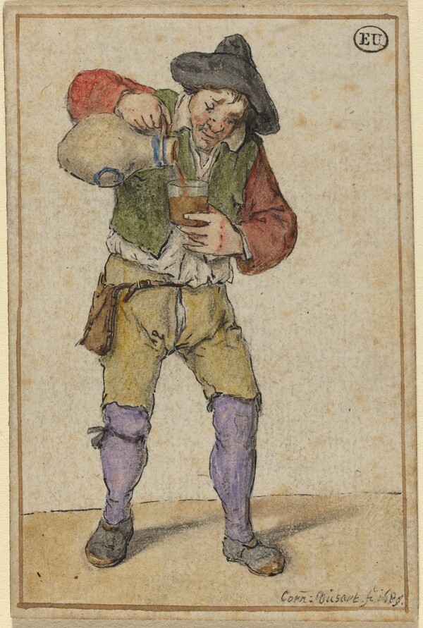 Peasant Filling a Glass
