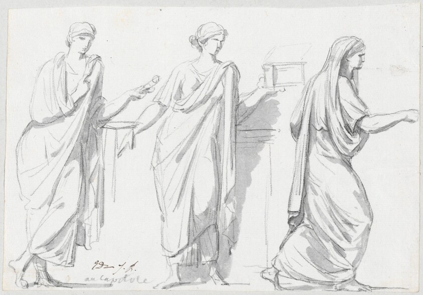 Figures from the Sarcophagus of the Muses