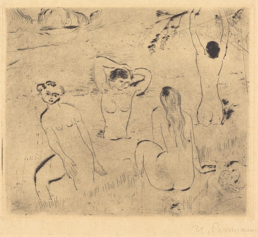 Four Bathers