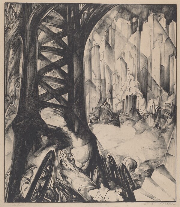 Untitled (New York with Manhattan Bridge Piers)