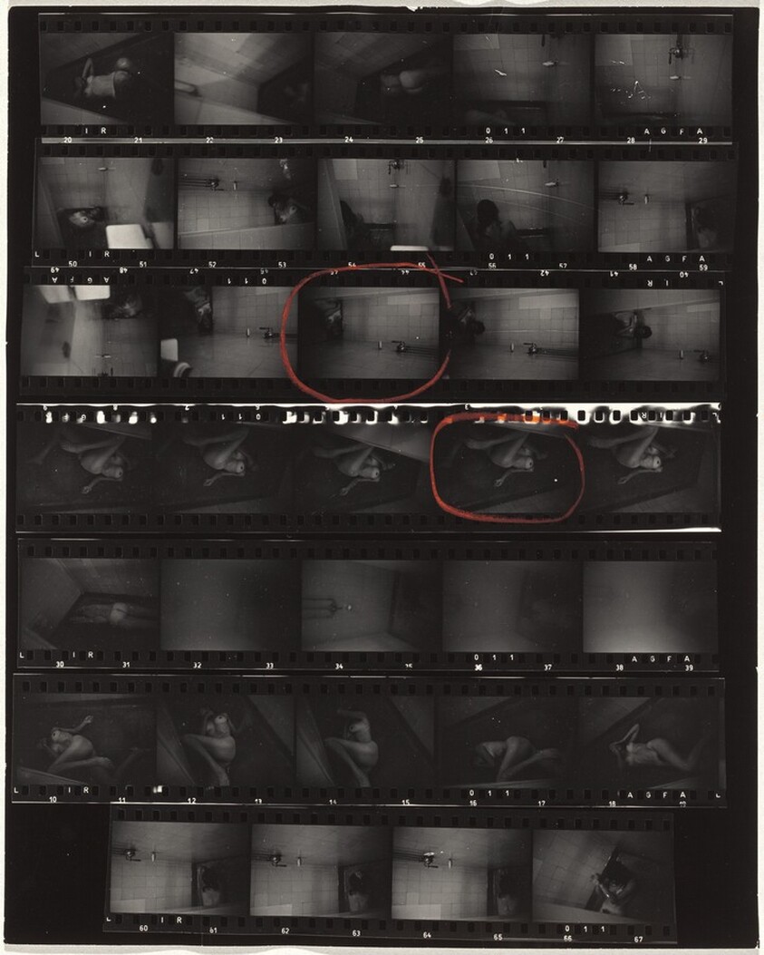 Mary in shower--Paris 1