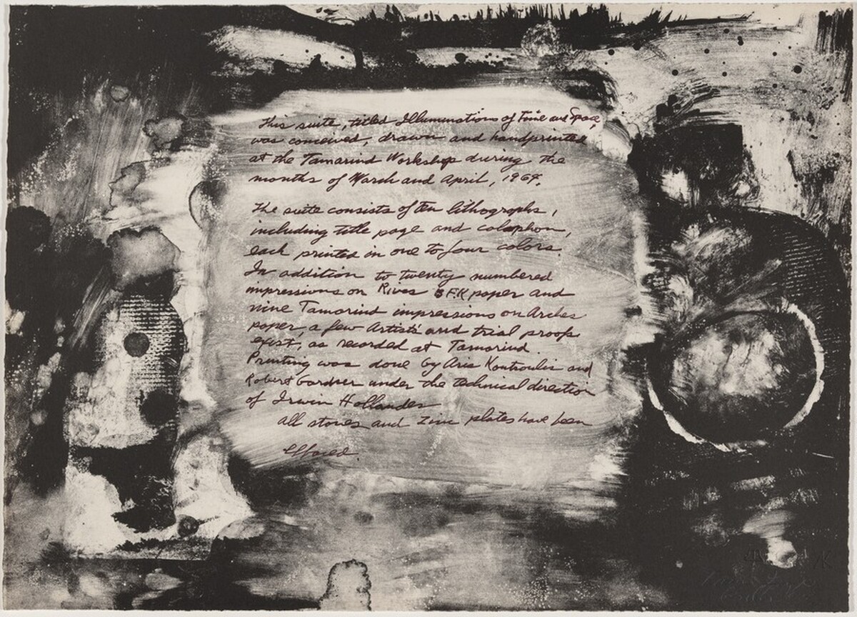 Illuminations of Time and Space X (Colophon)