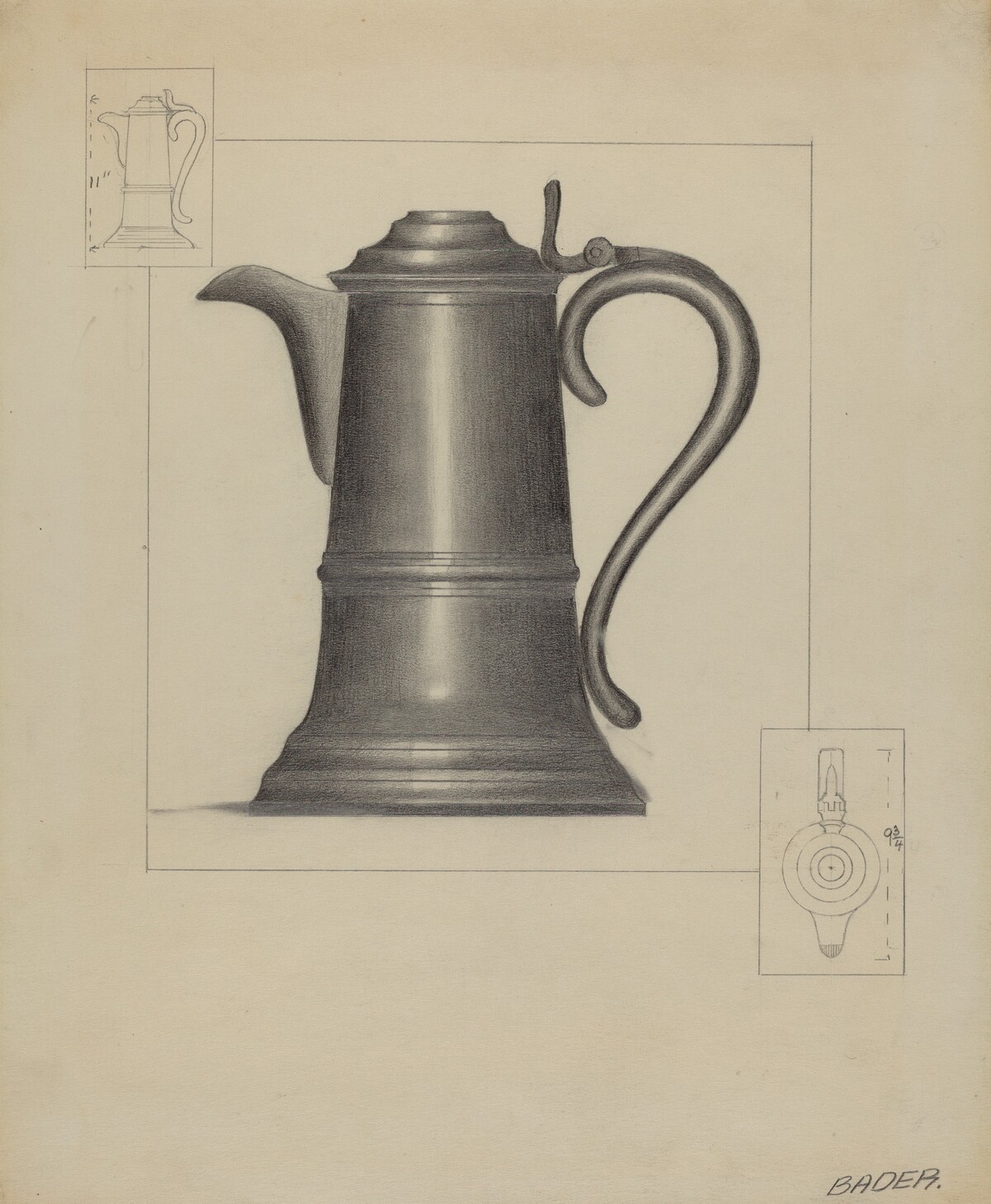 Pewter Flagon
