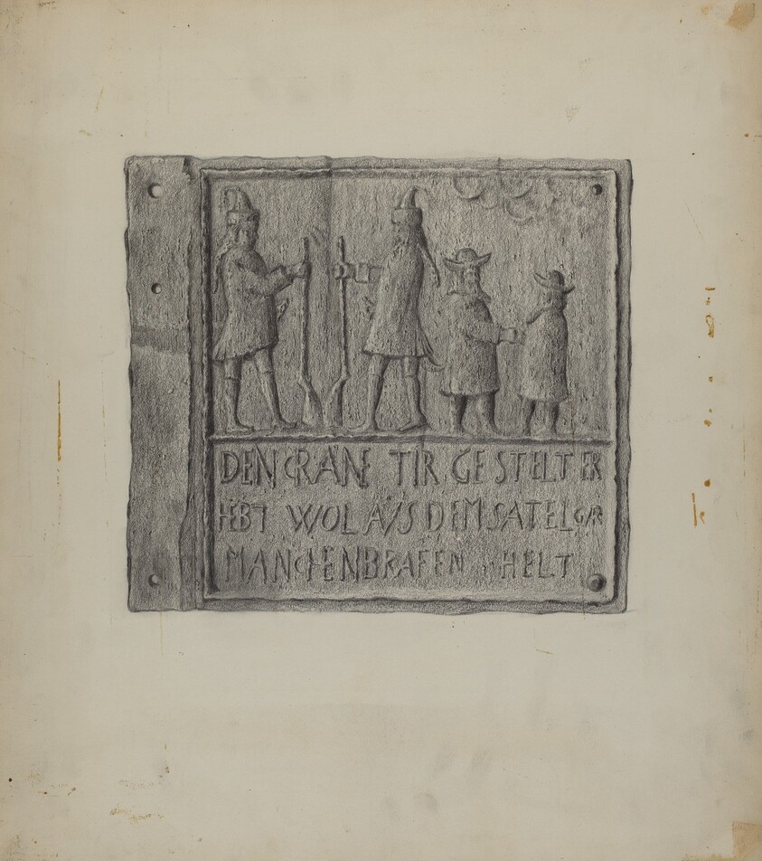 Pa. German Stove Plate