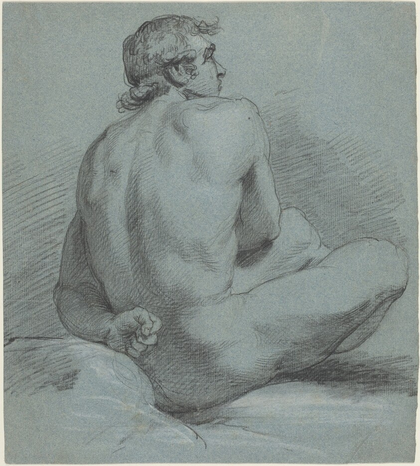 Seated Male Nude