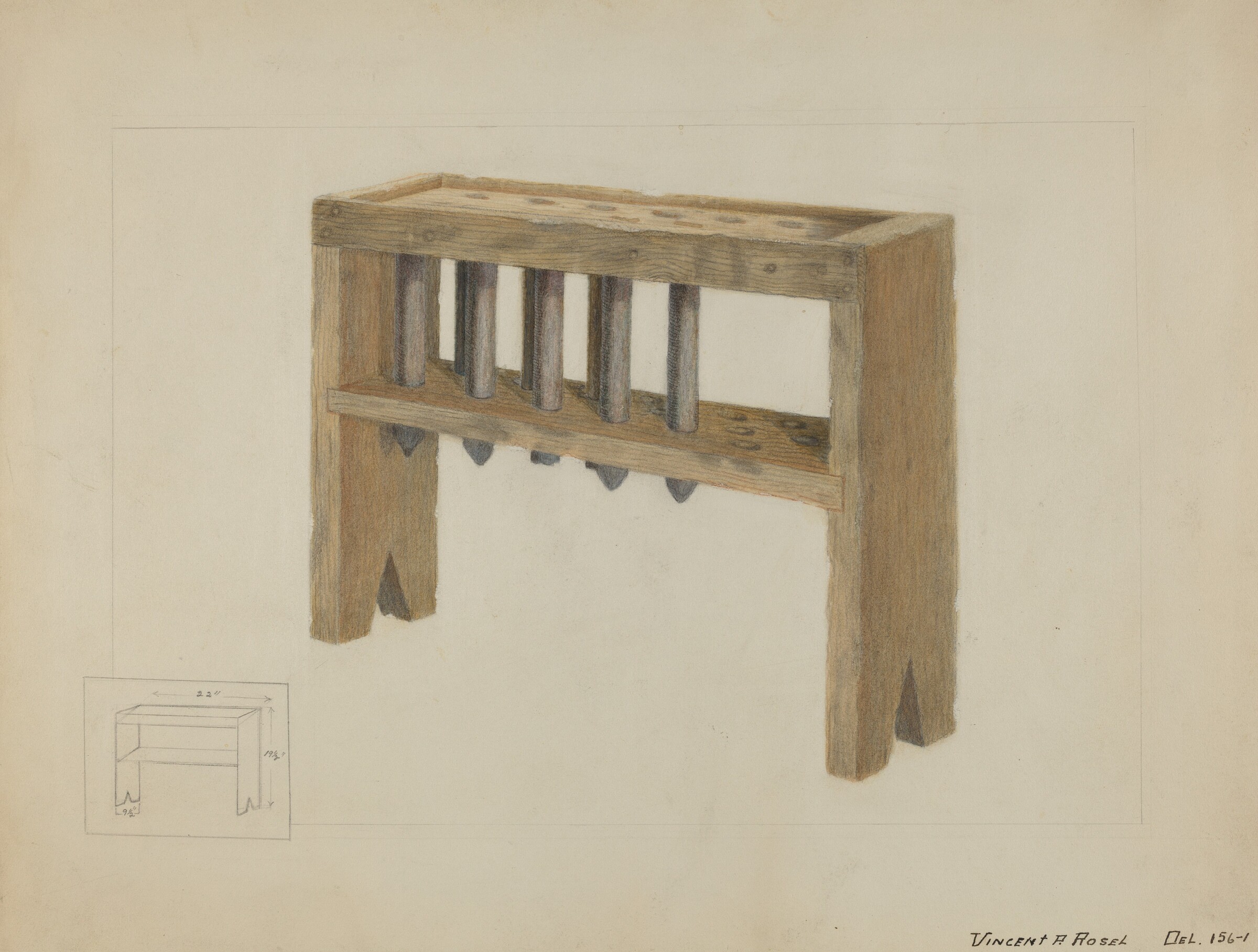 Candle Mold, Vincent P. Rosel, c. 1936