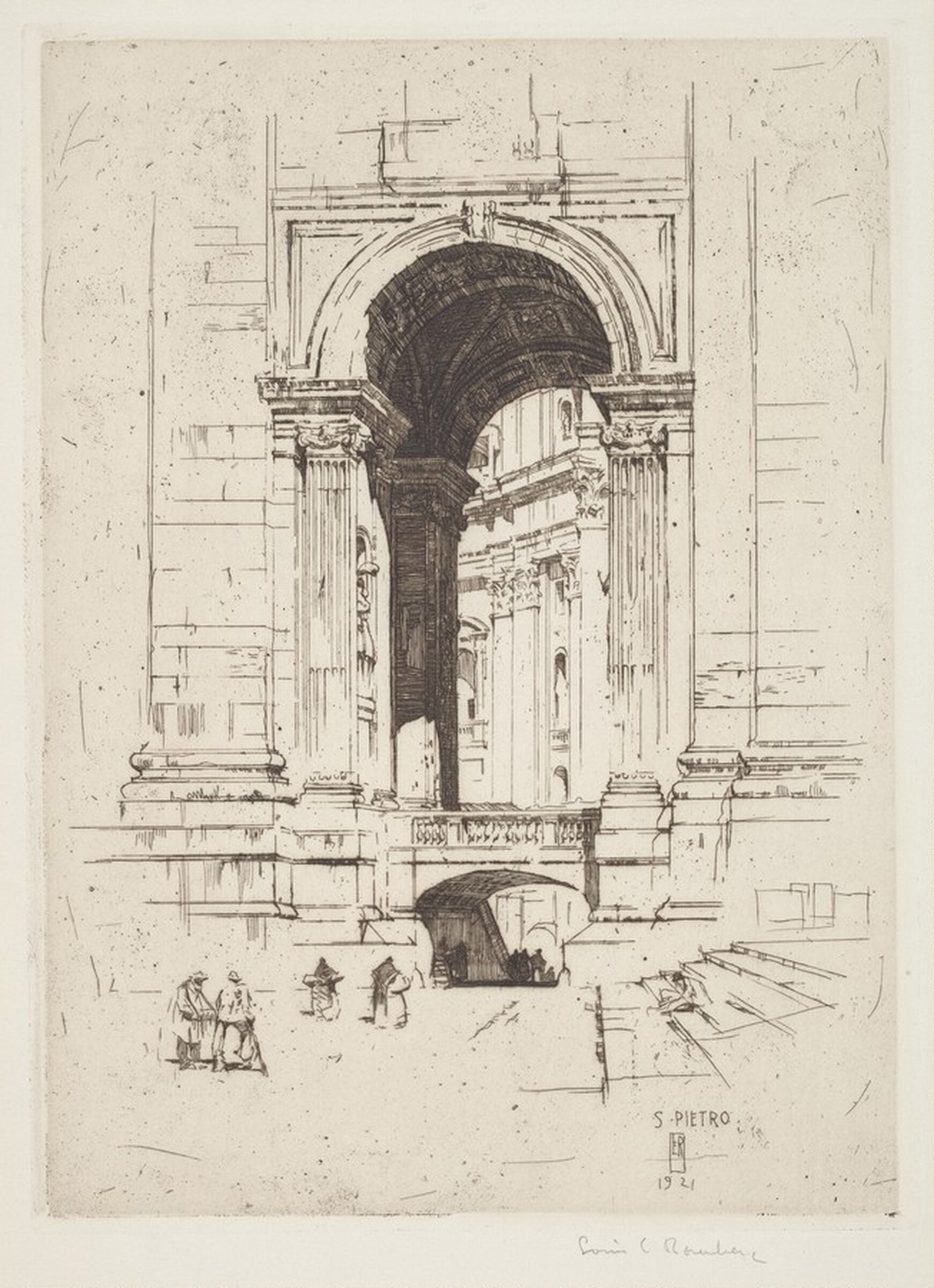 St. Peter's, Rome, Louis Conrad Rosenberg, 1921