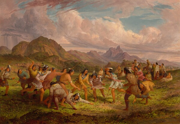 Ball Playing among the Sioux Indians