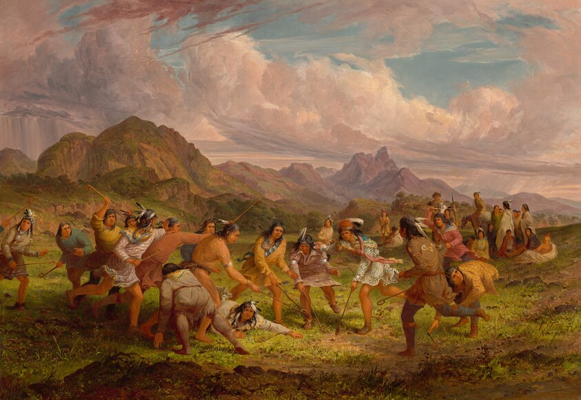 Ball Playing among the Sioux Indians