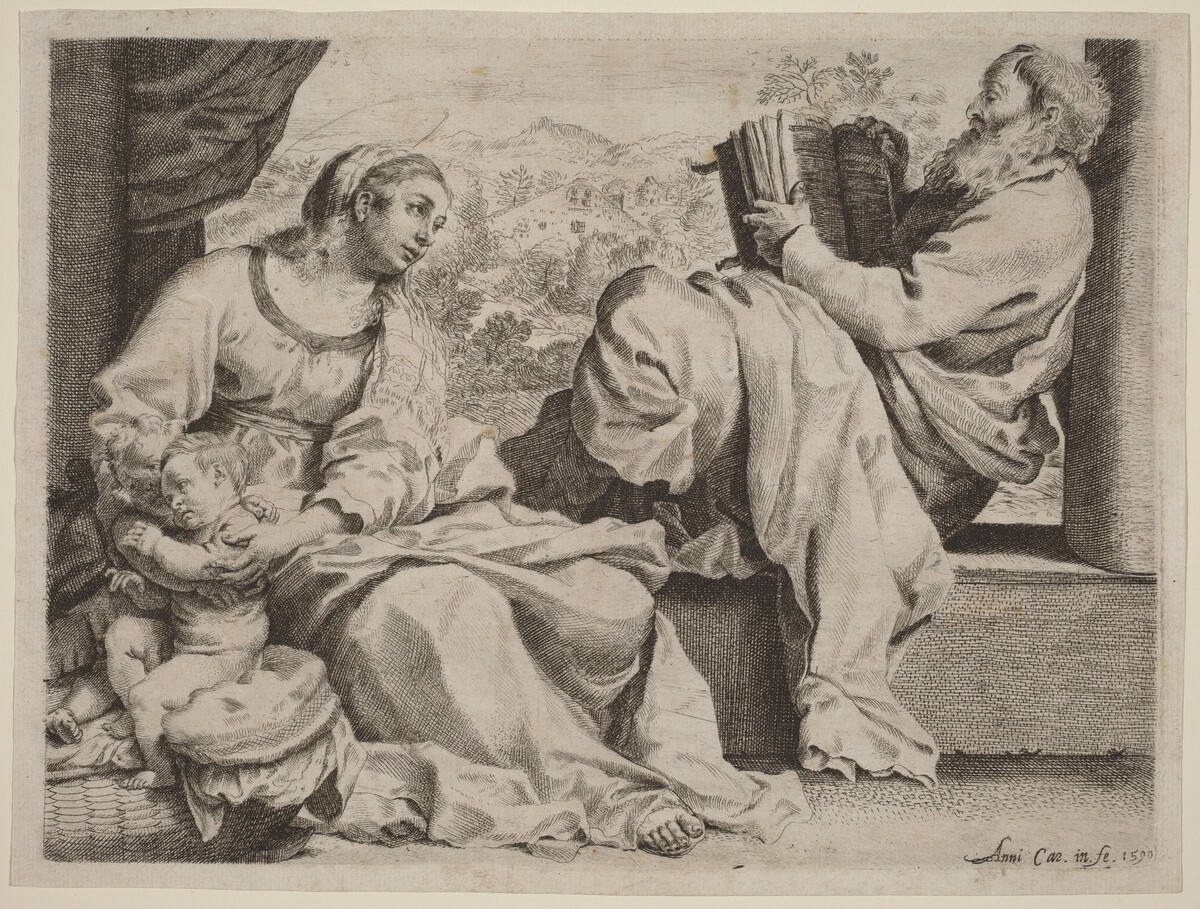 The Holy Family with Saint John the Baptist