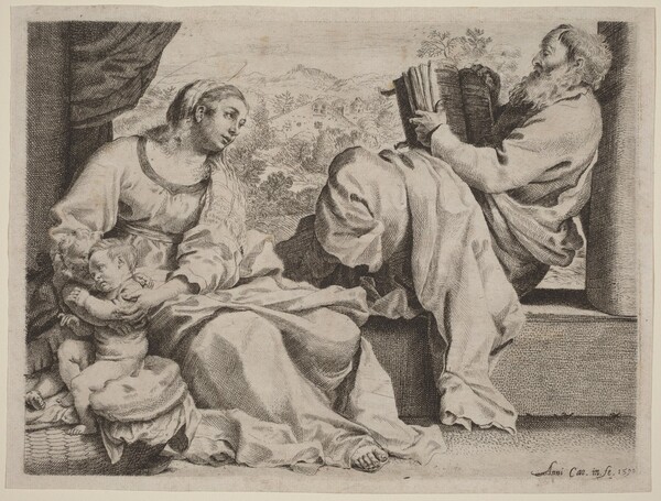 The Holy Family with Saint John the Baptist