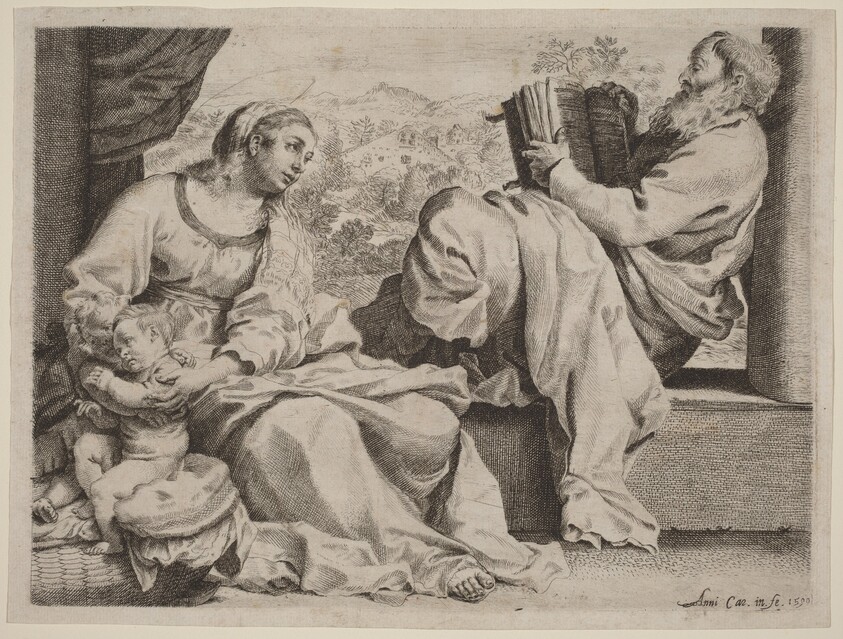 The Holy Family with Saint John the Baptist
