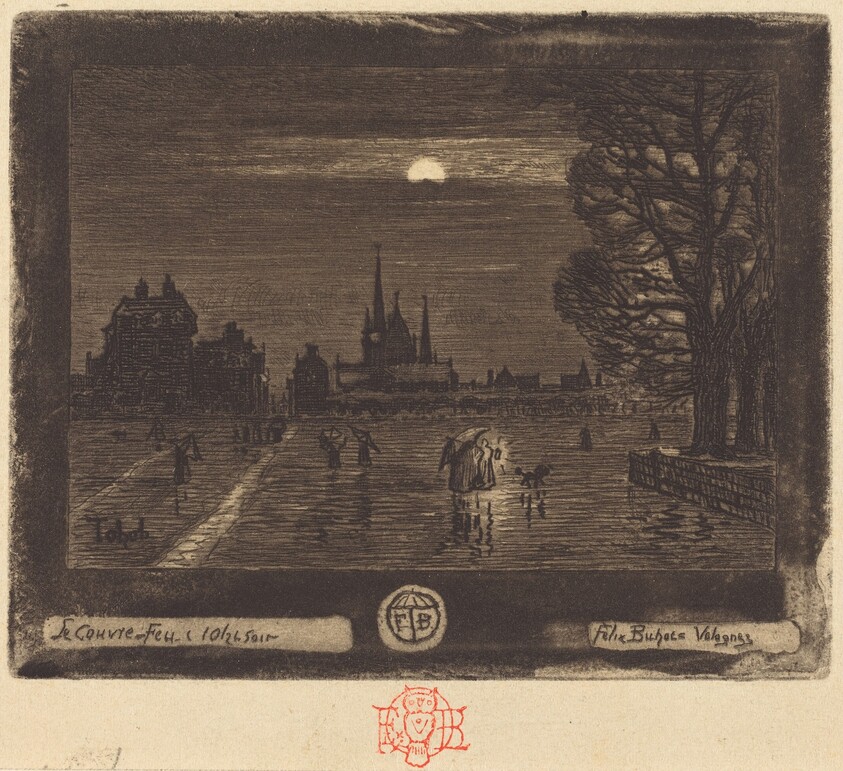 Le Couvre-Feu (The Curfew) [recto]