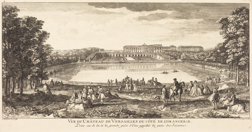 Vue du Chateau de Versailles du Cote de l'Orangerie
