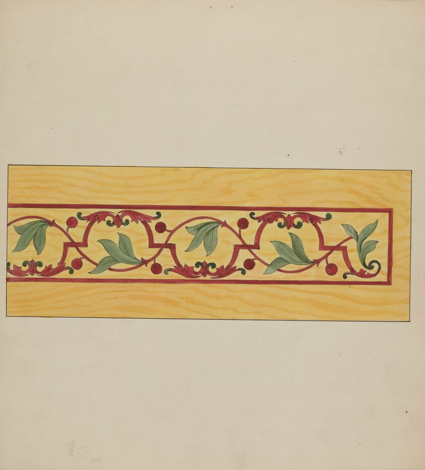 Decorative Panel from Rail Car Interior