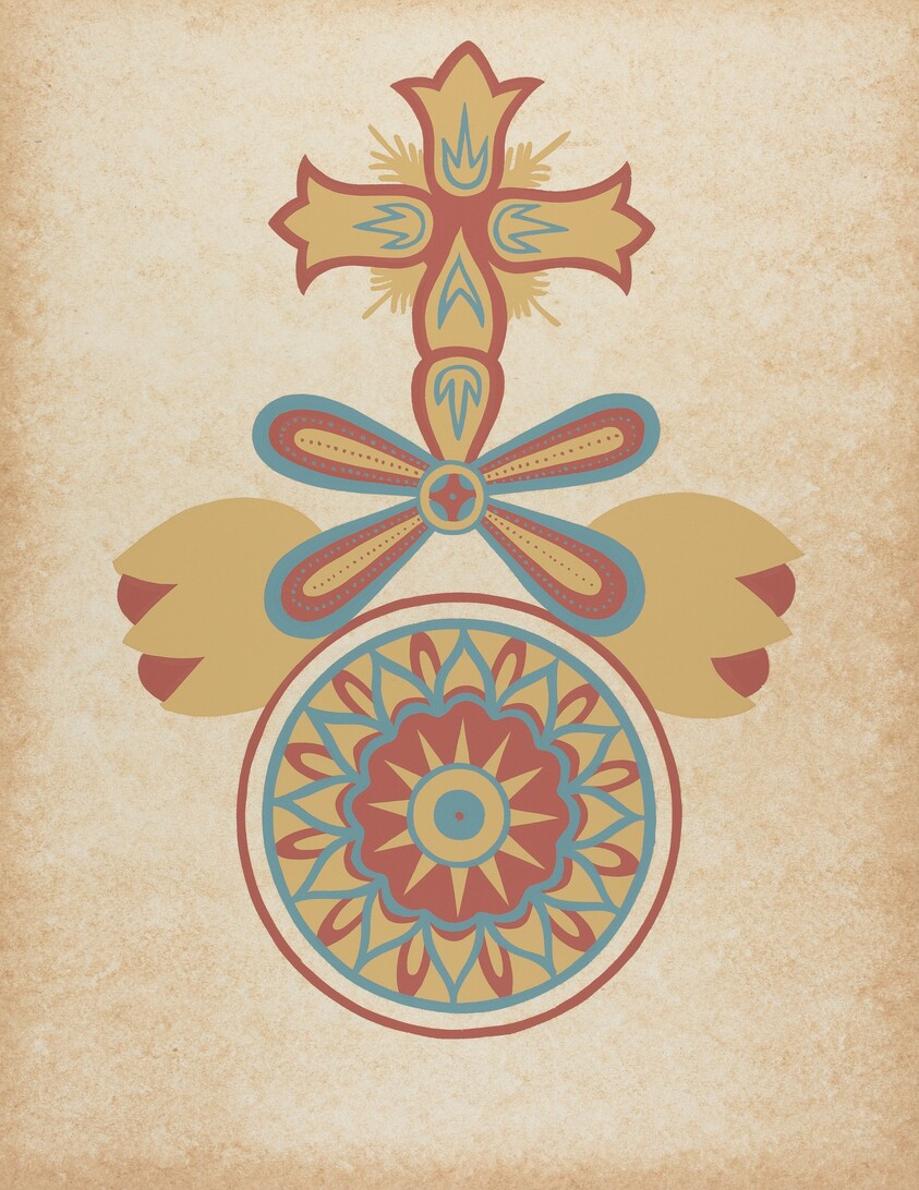 Santa Barbara Mission Doorway Design from the portfolio "Decorative Art of Spanish California"