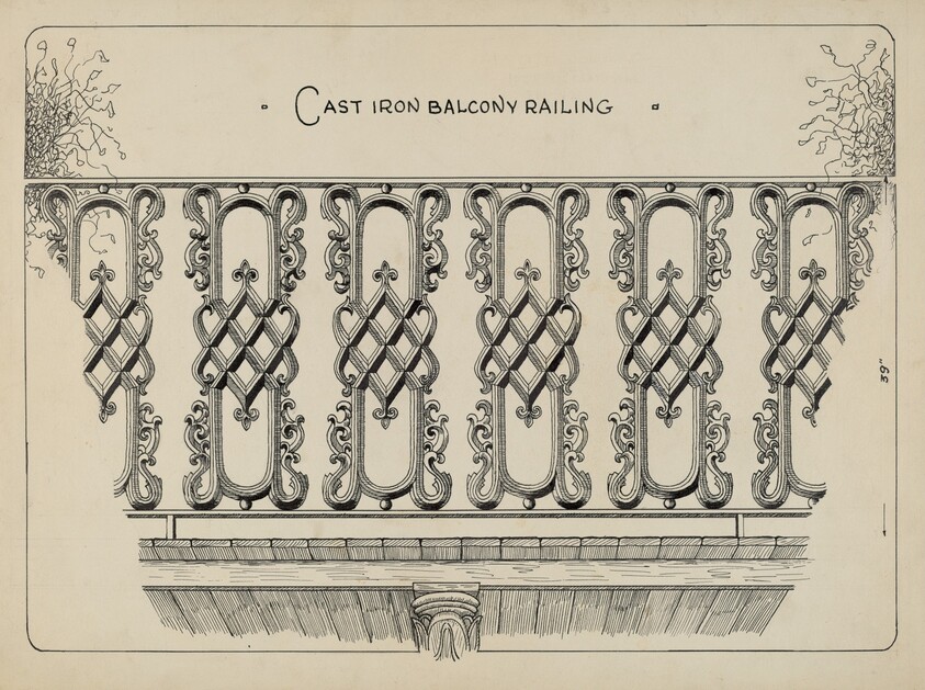 Cast Iron Balcony Rail
