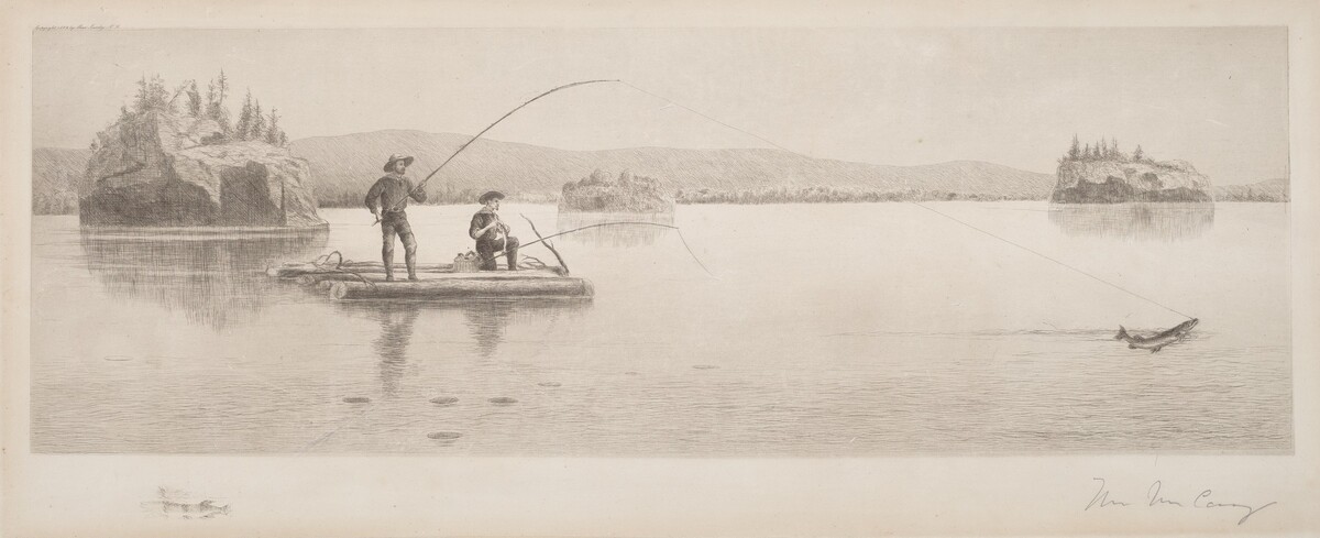 Untitled (Log Raft Fishing)