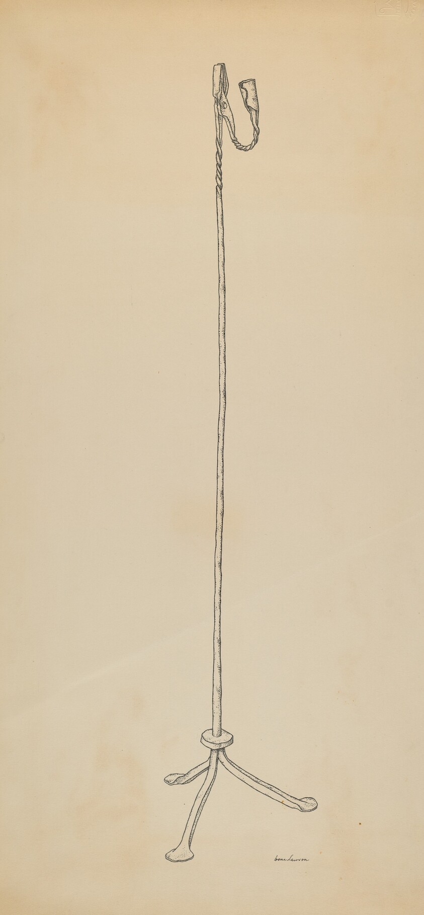 Rush and Candle Stand