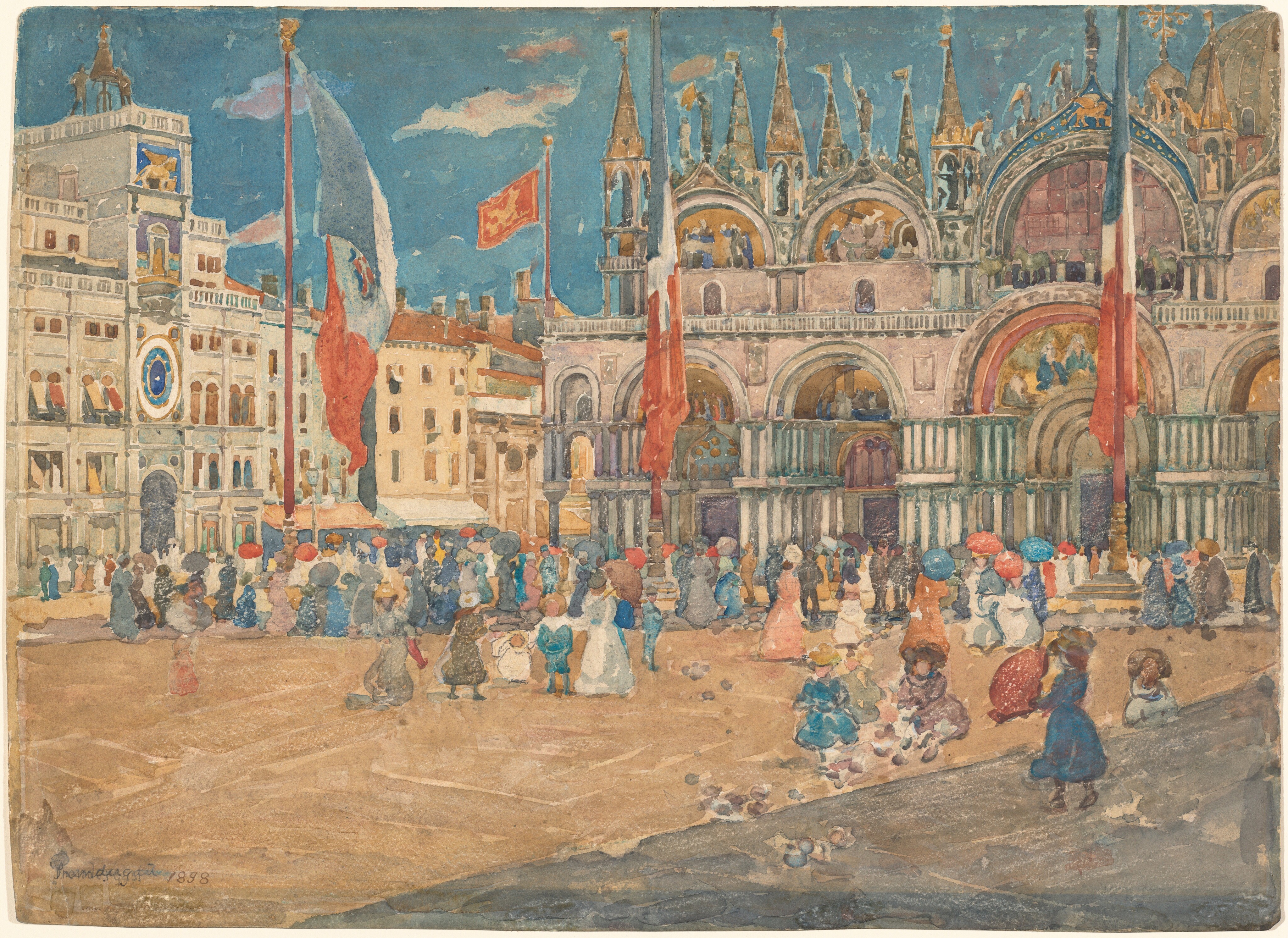 Piazza San Marco by Maurice Prendergast