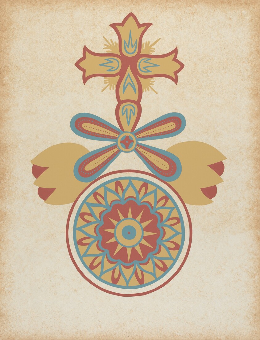 Santa Barbara Mission Doorway Design from the portfolio "Decorative Art of Spanish California"