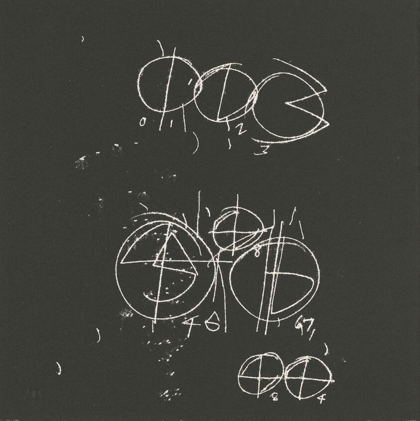 White Numbers Zero Through Nine II