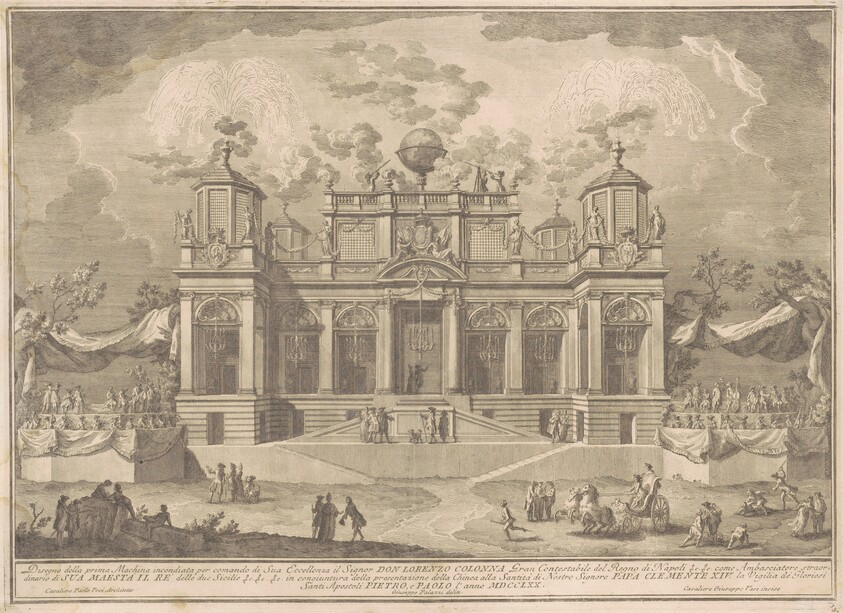 The Prima Macchina for the Chinea of 1770: An Roman Building for Commerce