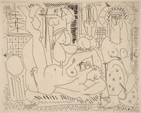 Variation on Delacroix's "Women of Algiers": III, Pablo Picasso, 1955