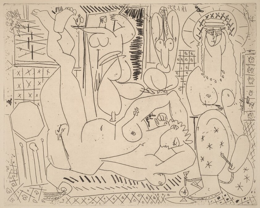 Variation on Delacroix's "Women of Algiers": III