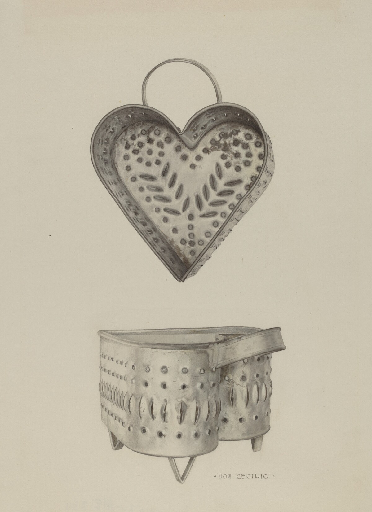 Pa. German Cottage Cheese Strainer