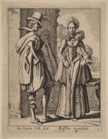 Two Figures in Costume, Jan van de Velde II