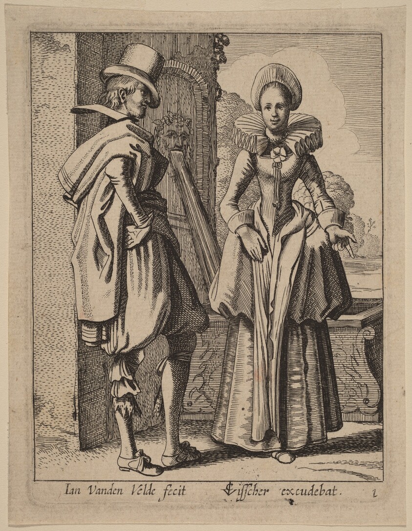 Two Figures in Costume