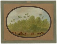 Halting to Make a Sketch, George Catlin, 1854/1869