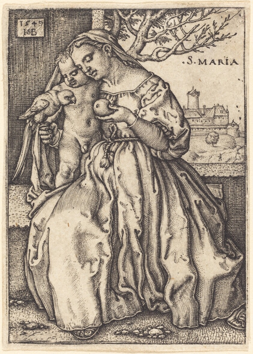 The Virgin and Child with a Parrot