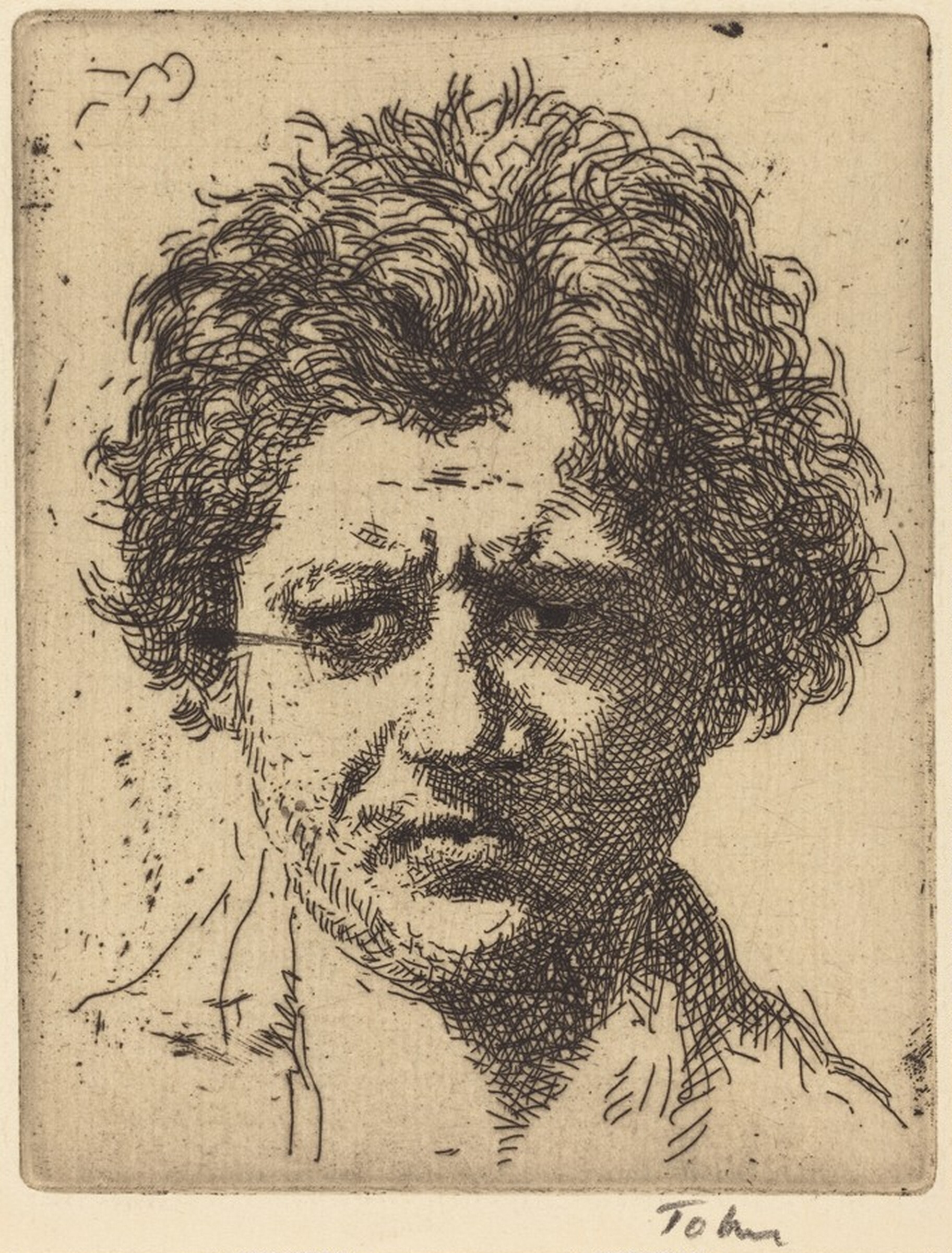 Jacob Epstein, No. 2, Augustus John, c. 1906