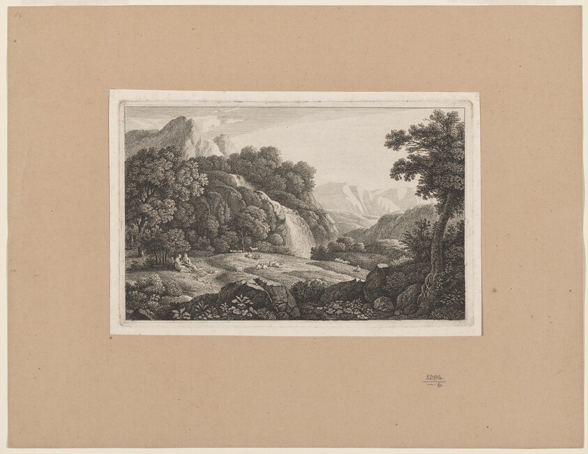 Classical Landscape with a Flutist